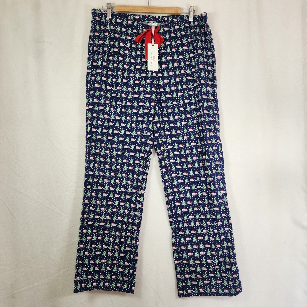 Vineyard Vines Blue and Pink Patterned Pajama Pants
